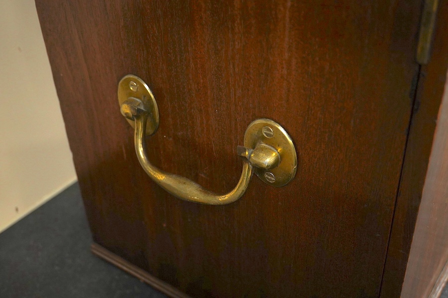 A 19th century mahogany coin collector’s cabinet, 62cm wide